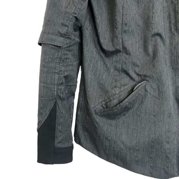 Brooks Women's Pure Project Running Jacket Gray Reflective Zip Front Sz Med - Picture 3 of 7